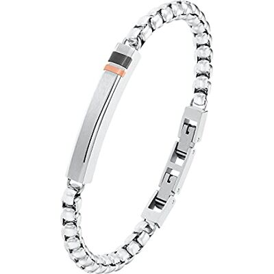 s.Oliver Bracciale in Acciaio inox da Uomo, 19,5+1,5 cm, bicolore, Fornito in confezione regalo s.Oliver Bracciale in Acciaio inox da Uomo, 19,5+1,5 cm, bicolore, Fornito in confezione regalo