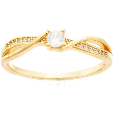 Brilio Silver Anello Charming Gold Plated Engagement Ring RI049Y Circuit: 60 mm Marca Brilio Silver Anello Charming Gold Plated Engagement Ring RI049Y Circuit: 60 mm Marca