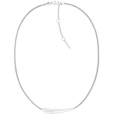Calvin Klein Collana da donna Collezione ELONGATED DROPS in Acciaio Inossidabile, Argento (Silver) Calvin Klein Collana da donna Collezione ELONGATED DROPS in Acciaio Inossidabile, Argento (Silver)