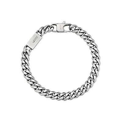 Joop! Bracciale da uomo in acciaio inossidabile, 21 cm, argento, fornito in una confezione regalo per gioielli, , Classico Joop! Bracciale da uomo in acciaio inossidabile, 21 cm, argento, fornito in una confezione regalo per gioielli, , Classico