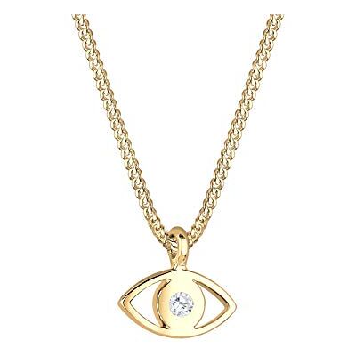 Elli Collana con Pendente con Cristalli da Donna, Argento 925 Elli Collana con Pendente con Cristalli da Donna, Argento 925