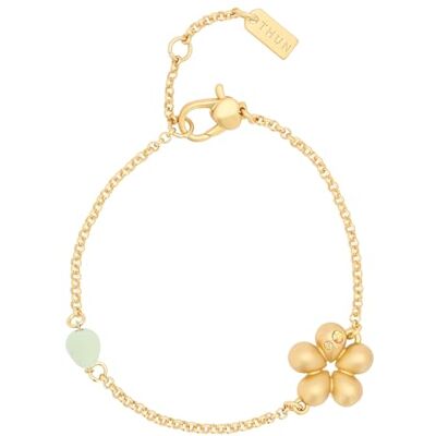 THUN Bracciale con margherita e perla a goccia THUN Bracciale con margherita e perla a goccia