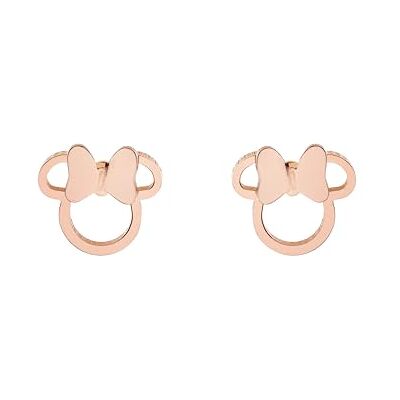 Disney Orecchini Minnie, Acciaio Inossidabile con Fiocco per Bambini e Bambine, Gioielli Disney Orecchini Minnie, Acciaio Inossidabile con Fiocco per Bambini e Bambine, Gioielli