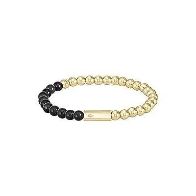 Lacoste Braccialetto di perline da uomo Collezione SCOTTIE, Onyx Lacoste Braccialetto di perline da uomo Collezione SCOTTIE, Onyx