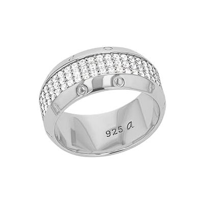 amor JOOP! Anello da donna in argento sterling 925, con zirconi sintetici, bianco, fornito in confezione regalo per gioielli amor JOOP! Anello da donna in argento sterling 925, con zirconi sintetici, bianco, fornito in confezione regalo per gioielli
