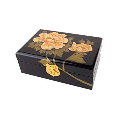 lachineuse Portagioie con fiore di peonia dorata Scatola portaoggetti in legno laccato Scatola portagioie e segreti Decorazione cinese Scatola regalo da donna Idea regalo 21x14x7 cm lachineuse Portagioie con fiore di peonia dorata Scatola portaoggetti in legno laccato Scatola portagioie e segreti Decorazione cinese Scatola regalo da donna Idea regalo 21x14x7 cm