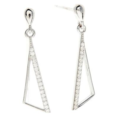 Beneto Orecchini Luxury Silver Earrings with Clear Zircons AGUP2361L Marca, Estándar, Metallo Non prezioso, Nessuna Pietra preziosa Beneto Orecchini Luxury Silver Earrings with Clear Zircons AGUP2361L Marca, Estándar, Metallo Non prezioso, Nessuna Pietra preziosa