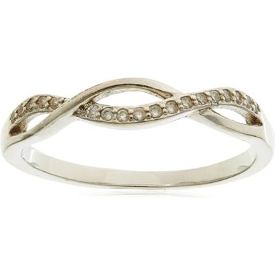 Beneto Anello Silver Ring with Crystals AGG190 Circuito: 60 mm Marca, Estándar, Metallo Non prezioso, Nessuna Pietra preziosa Beneto Anello Silver Ring with Crystals AGG190 Circuito: 60 mm Marca, Estándar, Metallo Non prezioso, Nessuna Pietra preziosa