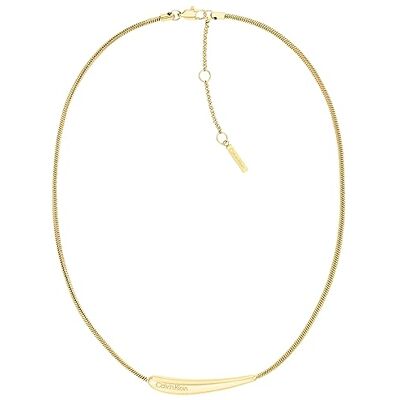Calvin Collana da donna Collezione ELONGATED DROPS in Acciaio Inossidabile, Oro (Gold) Calvin Collana da donna Collezione ELONGATED DROPS in Acciaio Inossidabile, Oro (Gold)