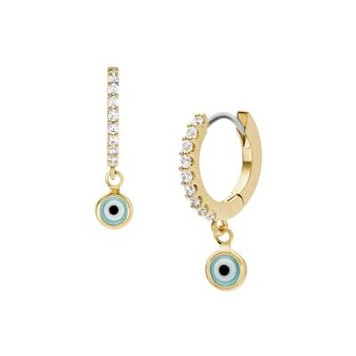 Fossil Women's Brass or sterling silver with hoop closure Earrings Fossil Women's Brass or sterling silver with hoop closure Earrings