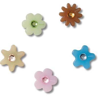 Crocs Confezione da 5 ciondoli per scarpe, unisex, motivo "Enlighten Flower", taglia unica, Multicolore, Taglia unica Crocs Confezione da 5 ciondoli per scarpe, unisex, motivo "Enlighten Flower", taglia unica, Multicolore, Taglia unica