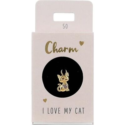 Depesche Charm Gatto, Ciondolo Placcato Oro per collane, bracciali e Orecchini, Ideale Come Piccolo Regalo Depesche Charm Gatto, Ciondolo Placcato Oro per collane, bracciali e Orecchini, Ideale Come Piccolo Regalo