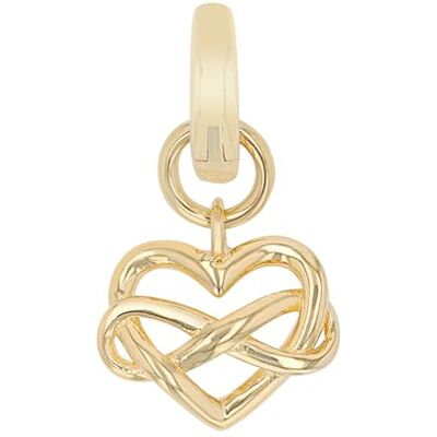 amor Charms da Donna in Argento 925, 1,8 cm, bianco, cuore, in confezione regalo, amor Charms da Donna in Argento 925, 1,8 cm, bianco, cuore, in confezione regalo,