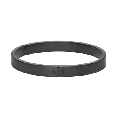 Armani Bracciale da uomo in acciaio inossidabile, nero, Armani Bracciale da uomo in acciaio inossidabile, nero,