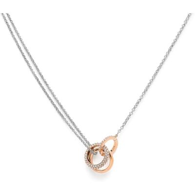 Burton Braccialetto e Collana da donna Collezione CRYSTAL in acciaio inossidabile e decorato con cristalli, Necklace Burton Braccialetto e Collana da donna Collezione CRYSTAL in acciaio inossidabile e decorato con cristalli, Necklace