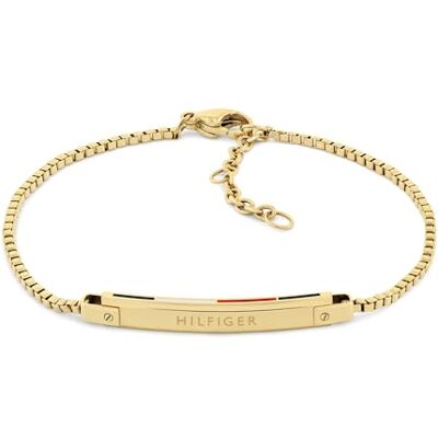 Tommy Hilfiger Jewelry Braccialetto a Catena in Acciaio Inossidabile Disponibile in Argento o Oro Tommy Hilfiger Jewelry Braccialetto a Catena in Acciaio Inossidabile Disponibile in Argento o Oro