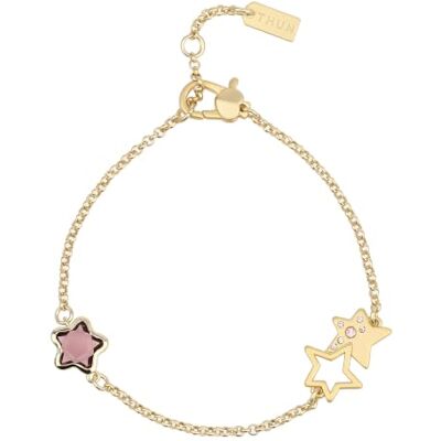 THUN Bracciale con 3 stelle 16-17,5-19 • Parti metalliche: ottone o zama galvanizzato con oro o palladio, titanio. • Altri materiali: vetro, resina, pietre, ABS, poliestere 100% THUN Bracciale con 3 stelle 16-17,5-19 • Parti metalliche: ottone o zama galvanizzato con oro o palladio, titanio. • Altri materiali: vetro, resina, pietre, ABS, poliestere 100%