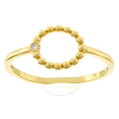 Brilio Silver Anello Modern Gold-Plated Ring with Clear Zircone RI009Y Circuit: 56 mm Marca, Estándar, Metallo Non prezioso, Nessuna Pietra preziosa Brilio Silver Anello Modern Gold-Plated Ring with Clear Zircone RI009Y Circuit: 56 mm Marca, Estándar, Metallo Non prezioso, Nessuna Pietra preziosa