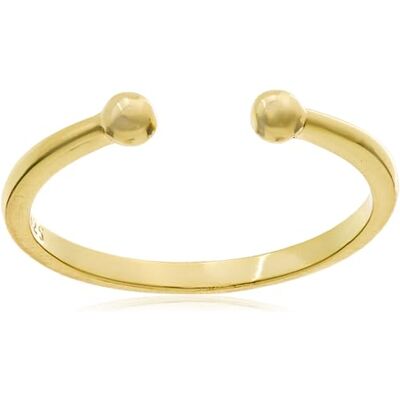Brilio Silver Anello Minimalist Open Ring Gold Plated RI104Y Circuit: 55 mm Marca Brilio Silver Anello Minimalist Open Ring Gold Plated RI104Y Circuit: 55 mm Marca