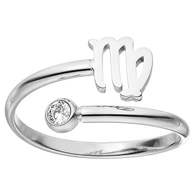 Purelei ® Anello con segno zodiacale – Anello da donna impermeabile in acciaio inox durevole – Anelli regolabili da 50 a 60 – Gioielli alla moda per il tuo look personalizzato Purelei ® Anello con segno zodiacale – Anello da donna impermeabile in acciaio inox durevole – Anelli regolabili da 50 a 60 – Gioielli alla moda per il tuo look personalizzato