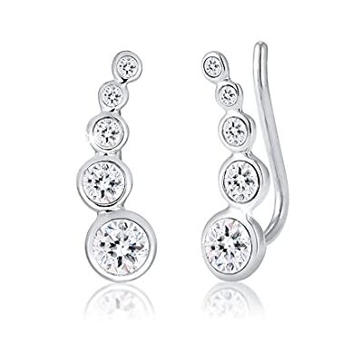 Elli Orecchini a Perno con Cristallo da Donna, in Argento 925, Multicolore Elli Orecchini a Perno con Cristallo da Donna, in Argento 925, Multicolore