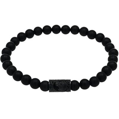 amor Bracciale Scorpions in acciaio inox/nylon, unisex, per uomo e donna, in confezione coordinata, Mittelgroße, Acciaio inossidabile, Onice amor Bracciale Scorpions in acciaio inox/nylon, unisex, per uomo e donna, in confezione coordinata, Mittelgroße, Acciaio inossidabile, Onice