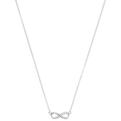 TOM TAILOR Collana da Donna in Argento 925 con Zircone Ciondolo ad Infinito TT-N0009 TOM TAILOR Collana da Donna in Argento 925 con Zircone Ciondolo ad Infinito TT-N0009