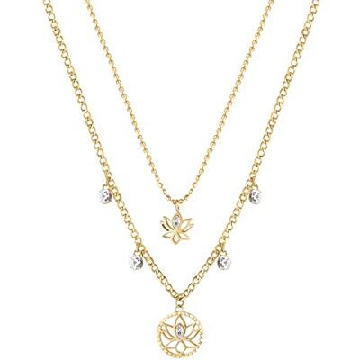 Brosway Collana Donna, Collana in Acciaio e Cristalli Collezione Chakra Brosway Collana Donna, Collana in Acciaio e Cristalli Collezione Chakra