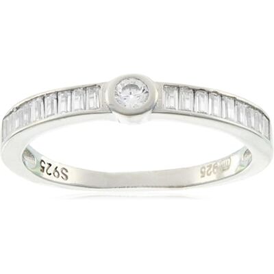 Beneto Anello Timeless Silver Ring with Zircons AGG303L Circuit: 54 mm Marca Beneto Anello Timeless Silver Ring with Zircons AGG303L Circuit: 54 mm Marca