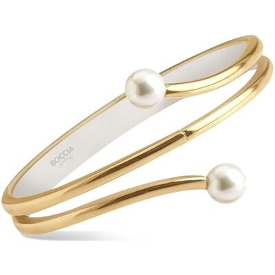 Boccia Bracciale da donna in titanio placcato oro Boccia Bracciale da donna in titanio placcato oro