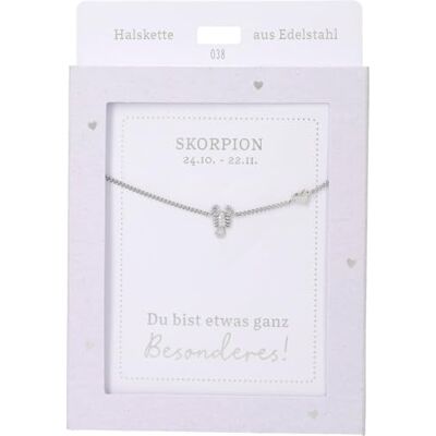 Depesche Collana da donna con ciondolo a forma di cuore, argento o oro, regolabile in 42-47 cm, in diverse varianti con simboli, lettere o segno zodiacale, Filigran, Acciaio inossidabile, Nessuna Depesche Collana da donna con ciondolo a forma di cuore, argento o oro, regolabile in 42-47 cm, in diverse varianti con simboli, lettere o segno zodiacale, Filigran, Acciaio inossidabile, Nessuna