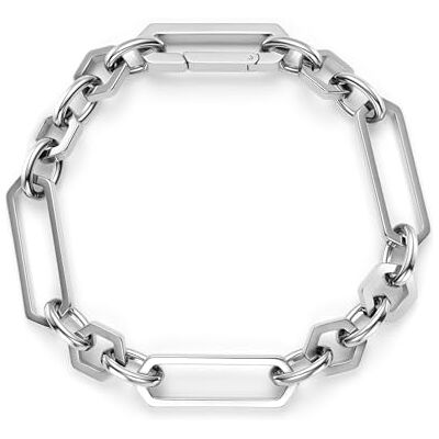 Burton Bracciale a Maglie da Donna Collezione HEX LINK in Acciaio Inossidabile Burton Bracciale a Maglie da Donna Collezione HEX LINK in Acciaio Inossidabile
