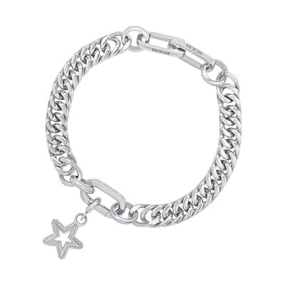 iXXXi Connect Bracciale composito Hennie Silver 19cm, 19cm, Acciaio inossidabile, Nessuna pietra preziosa iXXXi Connect Bracciale composito Hennie Silver 19cm, 19cm, Acciaio inossidabile, Nessuna pietra preziosa