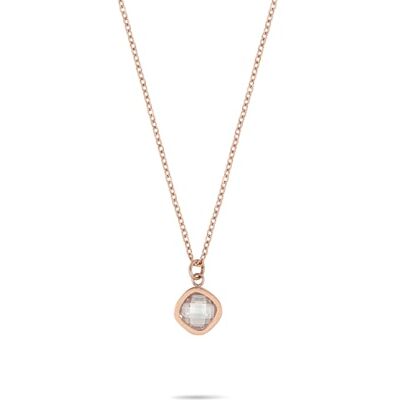 Tamaris Necklace – Collana con ciondolo in zirconi scintillanti in acciaio inox – IP oro rosa – catenina regolabile fino a 50 cm – impermeabile e delicato sulla pelle Tamaris Necklace – Collana con ciondolo in zirconi scintillanti in acciaio inox – IP oro rosa – catenina regolabile fino a 50 cm – impermeabile e delicato sulla pelle