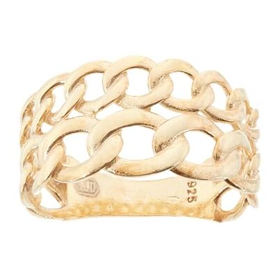 Brilio Silver Anello RI092Y Gold-Plated Statement Ring Circuit: 58 mm Marca Brilio Silver Anello RI092Y Gold-Plated Statement Ring Circuit: 58 mm Marca