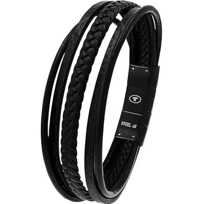 TOM TAILOR Bracciale da Uomo in Acciaio inox Nero TT-B0003 TOM TAILOR Bracciale da Uomo in Acciaio inox Nero TT-B0003