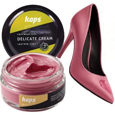 Kaps Lucido in crema per scarpe 50ml, Delicate Cura intensiva e nutrimento per pelle, 70 colori Kaps Lucido in crema per scarpe 50ml, Delicate Cura intensiva e nutrimento per pelle, 70 colori