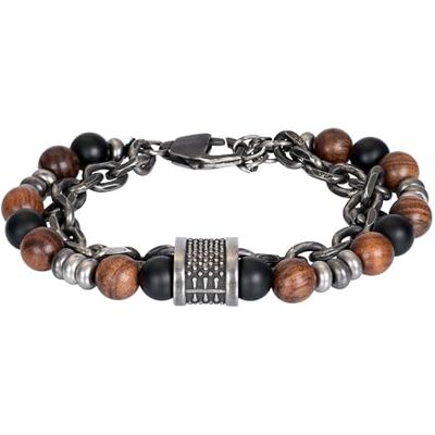 iXXXi Men Bracciale di perle Jake argento opaco taglia unica, misura unica, Resina, Nessuna pietra preziosa iXXXi Men Bracciale di perle Jake argento opaco taglia unica, misura unica, Resina, Nessuna pietra preziosa