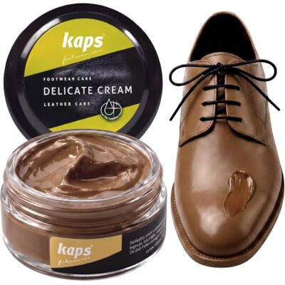 Kaps Lucido in crema per scarpe 50ml, Delicate Cura intensiva e nutrimento per pelle, 70 colori Kaps Lucido in crema per scarpe 50ml, Delicate Cura intensiva e nutrimento per pelle, 70 colori