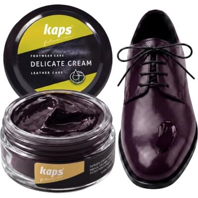 Kaps Lucido in crema per scarpe 50ml, Delicate Cura intensiva e nutrimento per pelle, 70 colori Kaps Lucido in crema per scarpe 50ml, Delicate Cura intensiva e nutrimento per pelle, 70 colori