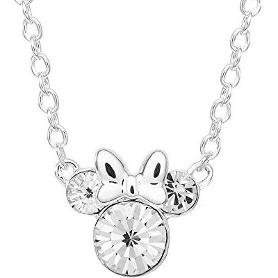Disney Collana Minnie Mouse in Ottone con Pietra Portafortuna Donna Collana per Ragazze Lunghezza 40+5cm Disney Collana Minnie Mouse in Ottone con Pietra Portafortuna Donna Collana per Ragazze Lunghezza 40+5cm