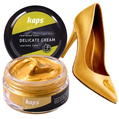 Kaps Lucido in crema per scarpe 50ml, Delicate Cura intensiva e nutrimento per pelle, 70 colori Kaps Lucido in crema per scarpe 50ml, Delicate Cura intensiva e nutrimento per pelle, 70 colori