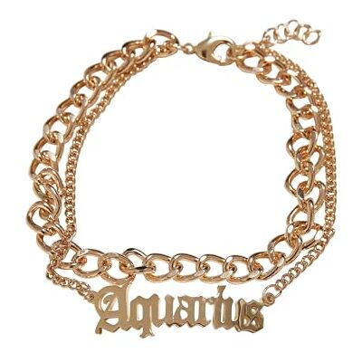 Urban Classics Zodiac Cavigliera unisex, colore: Acquario, taglia S/M Urban Classics Zodiac Cavigliera unisex, colore: Acquario, taglia S/M