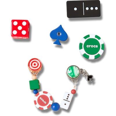 Crocs Game Night 5 Pack, Charm Decorativi per Scarpe Unisex-Adulto, Multicolore, Taglia Unica Crocs Game Night 5 Pack, Charm Decorativi per Scarpe Unisex-Adulto, Multicolore, Taglia Unica