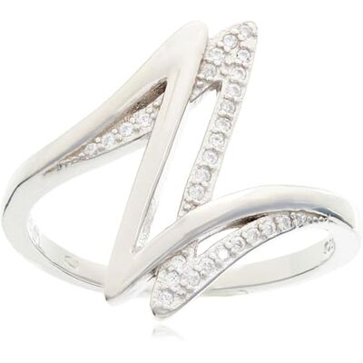 Beneto Anello Silver Ring with Zircons AGG143 Circuito: 56 mm Marca, Estándar, Metallo Non prezioso, Nessuna Pietra preziosa Beneto Anello Silver Ring with Zircons AGG143 Circuito: 56 mm Marca, Estándar, Metallo Non prezioso, Nessuna Pietra preziosa