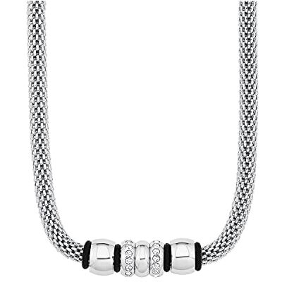 s.Oliver Collana da donna in acciaio inossidabile con cristallo, fornita in una confezione regalo per gioielli s.Oliver Collana da donna in acciaio inossidabile con cristallo, fornita in una confezione regalo per gioielli