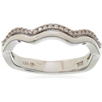 Beneto Anello Silver Ring with Zircons AGG328 Circuito: 60 mm Marca, Estándar, Metallo Non prezioso, Nessuna Pietra preziosa Beneto Anello Silver Ring with Zircons AGG328 Circuito: 60 mm Marca, Estándar, Metallo Non prezioso, Nessuna Pietra preziosa