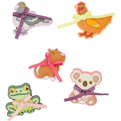 Crocs Coquette Animal Friends 5 Pack, Charm Decorativi per Scarpe Unisex-Adulto, Multicolore, Taglia Unica Crocs Coquette Animal Friends 5 Pack, Charm Decorativi per Scarpe Unisex-Adulto, Multicolore, Taglia Unica