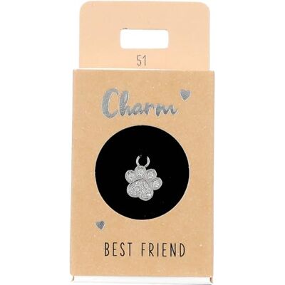 Depesche Charm a Forma di Zampa, Ciondolo Argentato per collane, bracciali e Orecchini, Ideale Come Piccolo Regalo Depesche Charm a Forma di Zampa, Ciondolo Argentato per collane, bracciali e Orecchini, Ideale Come Piccolo Regalo