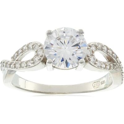 Beneto Anello Silver Glittering Ring AGG204 Circuito: 56 mm Marca, Estándar, Metallo Non prezioso, Nessuna Pietra preziosa Beneto Anello Silver Glittering Ring AGG204 Circuito: 56 mm Marca, Estándar, Metallo Non prezioso, Nessuna Pietra preziosa